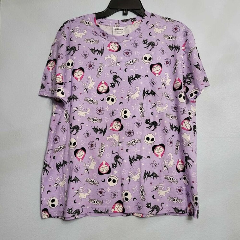 Disney Nightmare Before Christmas Jack Skellington Sally T-Shirt SkinnyDip SMALL